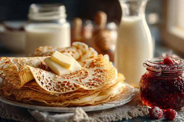 Блины без яиц &laquo;4 стакана&raquo;: так просто, что можно печь не только на Масленицу, а каждый день