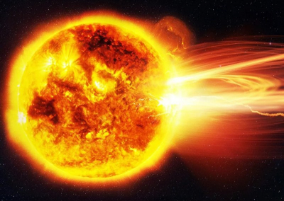 На Солнце произошла вспышка предпоследнего класса мощности