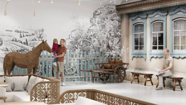 Атмосфера татарской деревни: появились эскизы нового фуд-корта в казанском ЦУМе &ndash; показываем 28/01/2026 &ndash; Новости