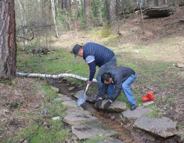 В Каркаралинском районе очистили от мусора несколько родников