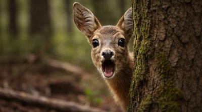 Собаки увидели в городе дикую косулю и повели себя как волки