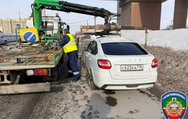 У водителя в Казани с долгами на 100 тысяч рублей в ходе рейда арестовали авто
