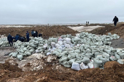 Размыло участок водоотводного канала в Акмолинской области (ВИДЕО)