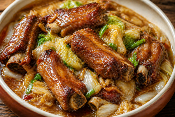 Ребрышки, которые тают во рту &mdash; китайское рагу с пекинской капустой в кисло-сладком соусе. Домашние всегда просят добавку