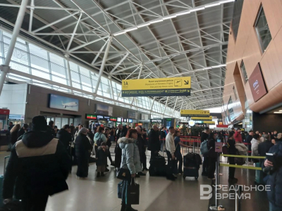 В аэропорту Казани задержаны 22 рейса, семь из них улетят после полуночи