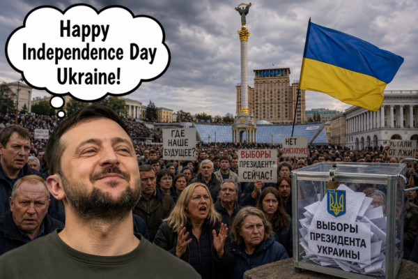 &laquo;Страна продана, позор!&raquo;: украинцы потребовали импичмента Зеленского в День независимости