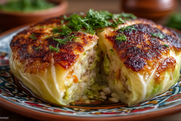 На дрожжах &mdash; прошлый век: этот капустный &laquo;кулич&raquo; с мясом и рисом готовится за час &mdash; сытнее пирога и наряднее запеканки