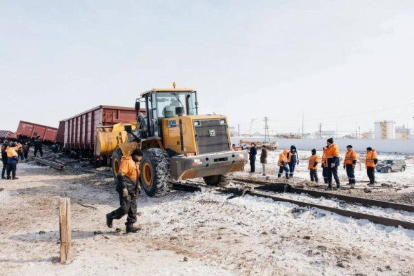 В Атырауской области открыли движение поездов после ДТП на станции