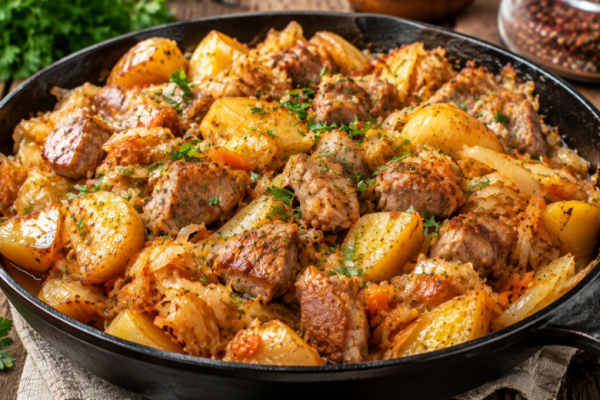 Готовим сковородник: капуста, картошка, мясо &mdash; беспроигрышный рецепт, который всегда просят повторить