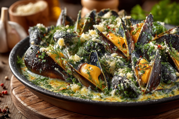 Мидии в сырном соусе: не ищите свежие, покупайте замороженные и сразу в сковородку &mdash; через 15 минут ужин готов