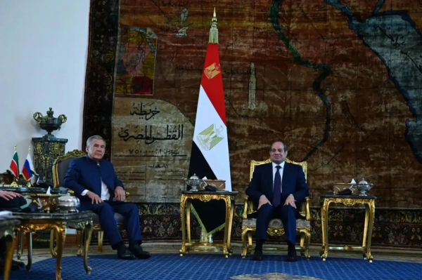 Минниханов на встрече с ас-Сиси: товарооборот Татарстана и Египта вырос в 8,5 раза