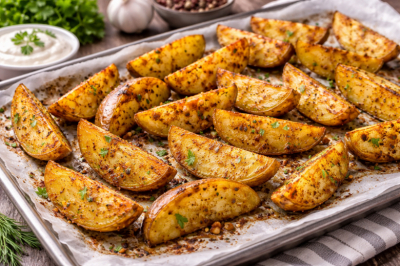 Картошка по-деревенски с хрустящей корочкой: добавляю крахмал &mdash; и получается как в ресторане