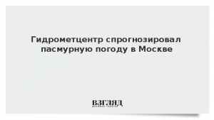 Гидрометцентр спрогнозировал пасмурную погоду в Москве