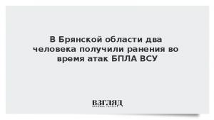 В Брянской области два человека получили ранения во время атак БПЛА ВСУ