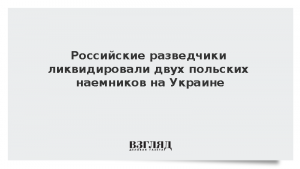 Российские разведчики ликвидировали двух польских наемников на Украине