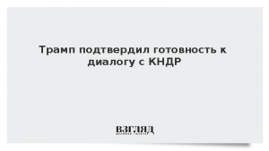 Трамп подтвердил готовность к диалогу с КНДР