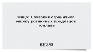 Фицо: Словакия ограничила маржу розничных продавцов топлива