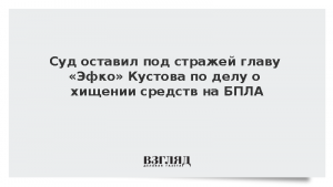 Суд оставил под стражей главу «Эфко» Кустова по делу о хищении средств на БПЛА