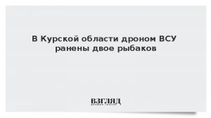 В Курской области дроном ВСУ ранены двое рыбаков