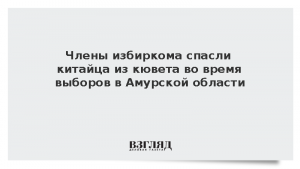 Члены избиркома спасли китайца из кювета во время выборов в Амурской области
