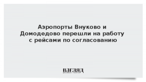Аэропорты Внуково и Домодедово перешли на работу с рейсами по согласованию