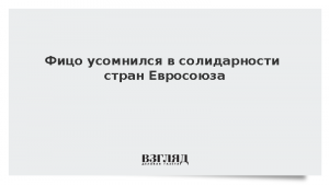 Фицо усомнился в солидарности стран Евросоюза