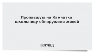 Пропавшую на Камчатке школьницу обнаружили живой