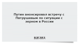 Путин анонсировал встречу с Патрушевым по ситуации с зерном в России