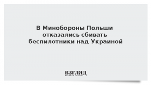 В Минобороны Польши отказались сбивать беспилотники над Украиной
