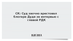 СК: Суд заочно арестовал блогера Дудя за интервью с главой РДК