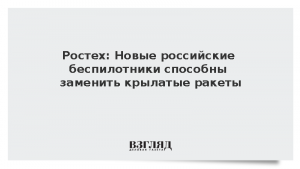 Ростех: Новые российские беспилотники способны заменить крылатые ракеты