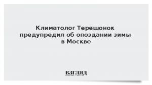 Климатолог Терешонок предупредил об опоздании зимы в Москве
