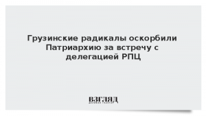 Грузинские радикалы оскорбили Патриархию за встречу с делегацией РПЦ