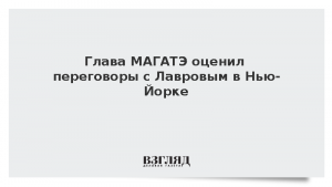 Глава МАГАТЭ оценил переговоры с Лавровым в Нью-Йорке