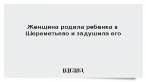 Женщина родила ребенка в уборной Шереметьево и задушила