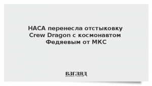 НАСА перенесла отстыковку Crew Dragon с космонавтом Федяевым от МКС