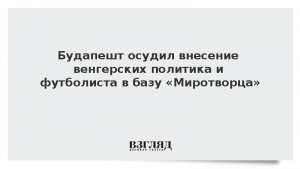 Будапешт осудил внесение венгерских политика и футболиста в базу «Миротворца»
