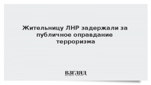 Жительницу ЛНР задержали за публичное оправдание терроризма