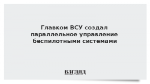 Главком ВСУ создал параллельное управление беспилотными системами