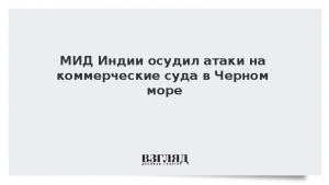 МИД Индии осудил атаки на коммерческие суда в Черном море