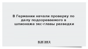 В Германии начали проверку по делу подозреваемого в шпионаже экс-главы разведки