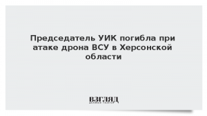 Председатель УИК погибла при атаке дрона ВСУ в Херсонской области