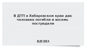 В ДТП в Хабаровском крае два человека погибли и восемь пострадали