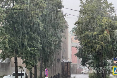 В Татарстане ожидается сильный ливень во вторник