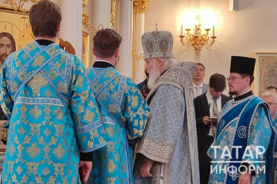 Патриарх Кирилл начал Великий чин освящения храма Николы Тульского в Казани