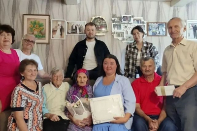95-летний юбилей ветерана труда Елизаветы Типясевой отпраздновали в Алексеевском районе РТ
