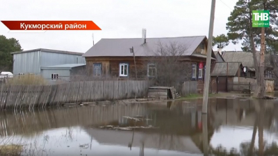 МЧС: 14 приусадебных участков подтопило в Кукморском районе